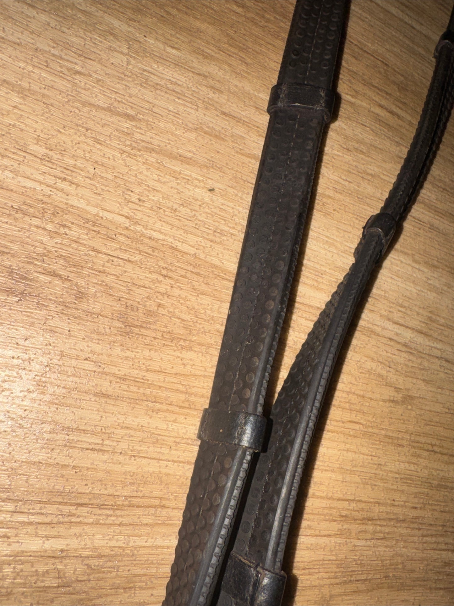 Rubber Grip Leather Loop Reins Full Size #348 | Second Hand Tack