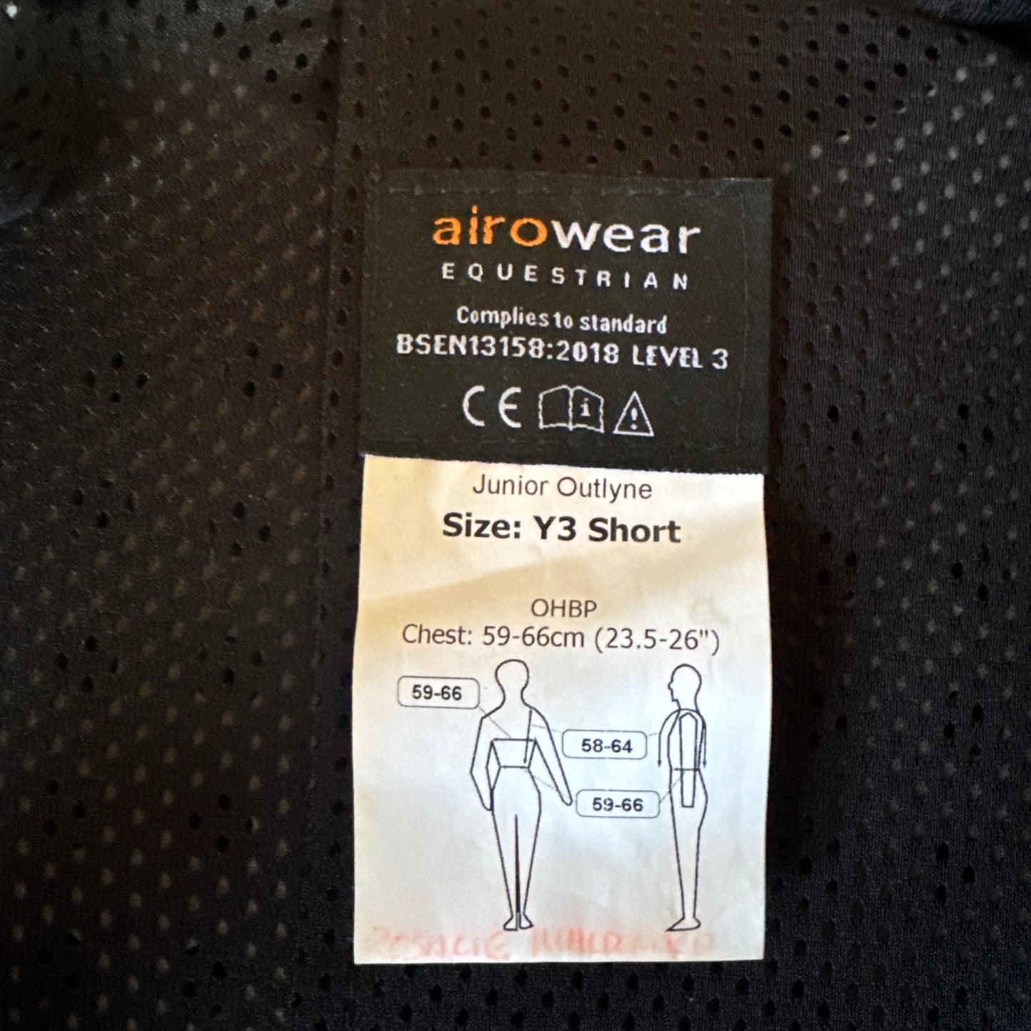 Airowear Junior Outlyne Y3 Short Body Protector 2018 #1