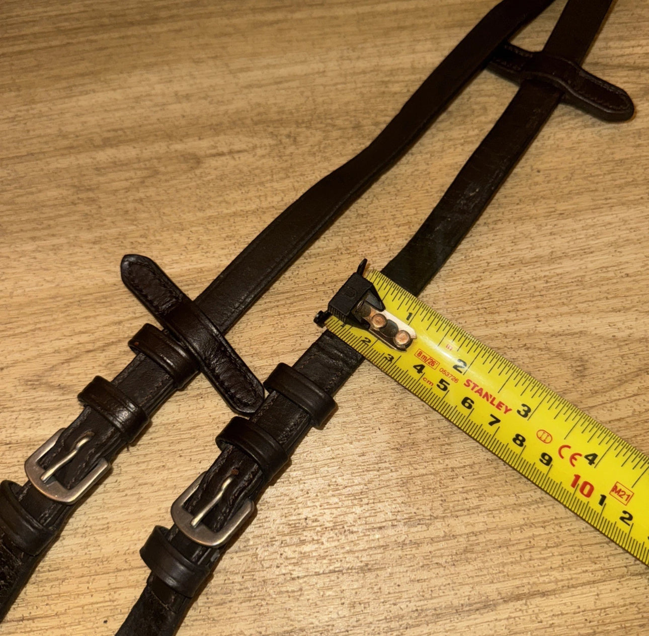 Brown Cob Size Continental Reins #15