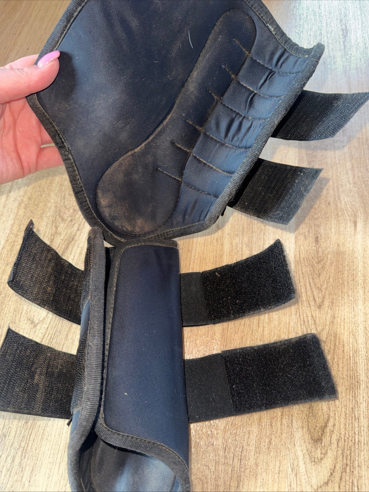 Black Size Pony Neoprene Brushing Boots | Second Hand Horse Tack Always For Sale