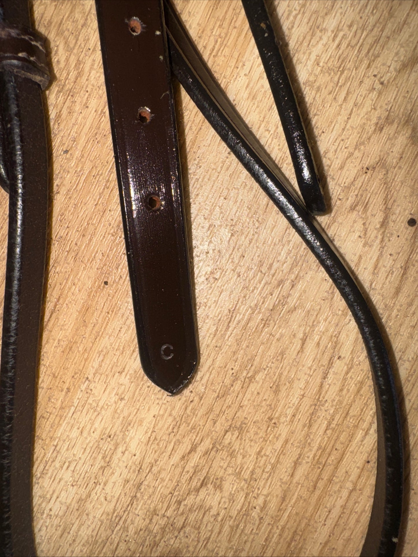 Ascot Brown Cob Size Headpiece #913