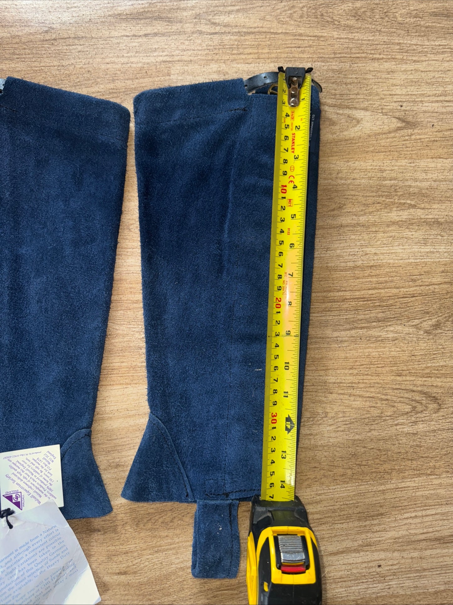 Steedman Blue Ladies Medium Suede Chaps