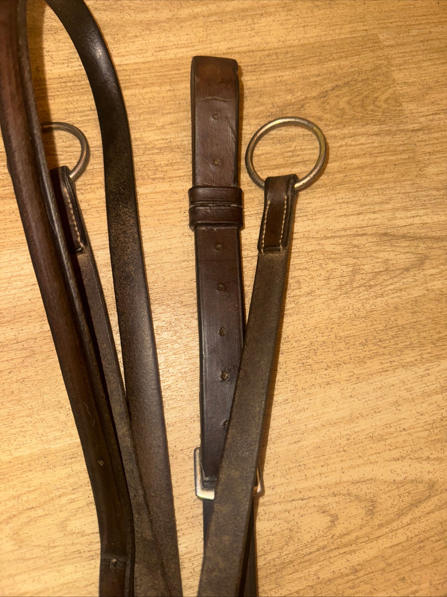 English Brown Leather Full Size Running Martingale #45
