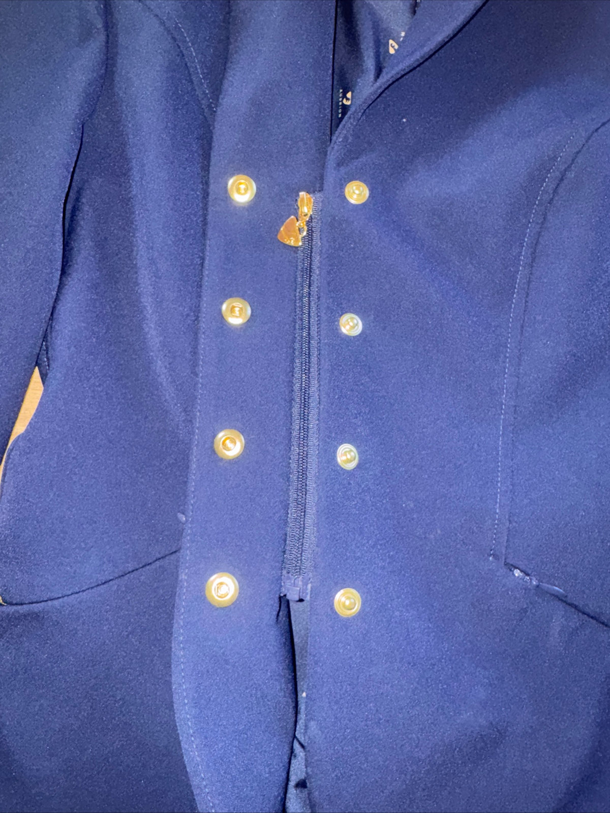 Shires Aubrion Navy Show Jacket Ladies Size 32” #74