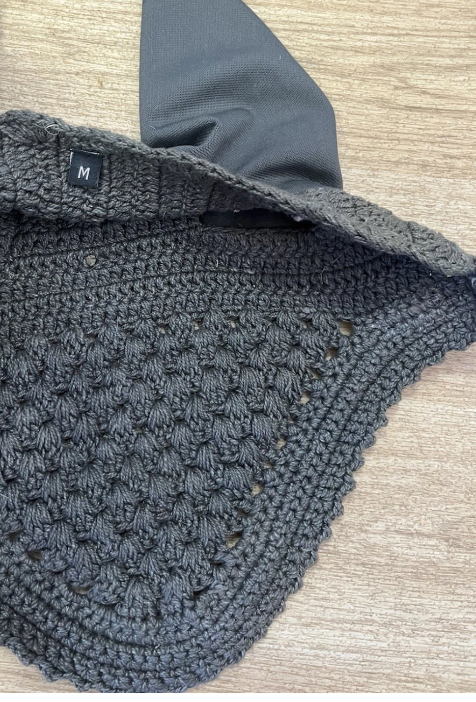 Grey Diamanté Cob Size Ears Ear Veil #3