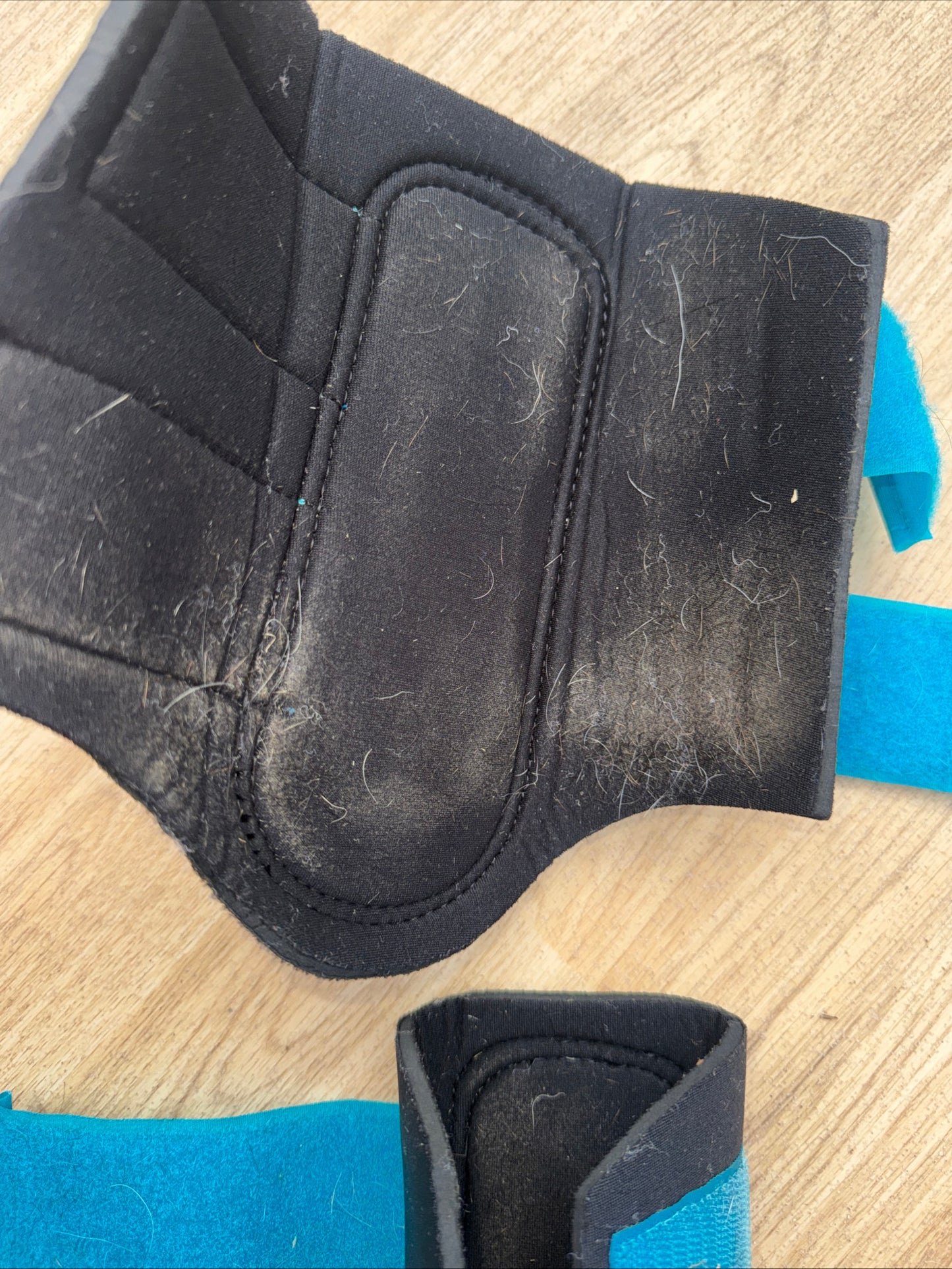 Woof Wear Bright Blue Turquoise Brushing Boots Small Second Hand Horse Tack