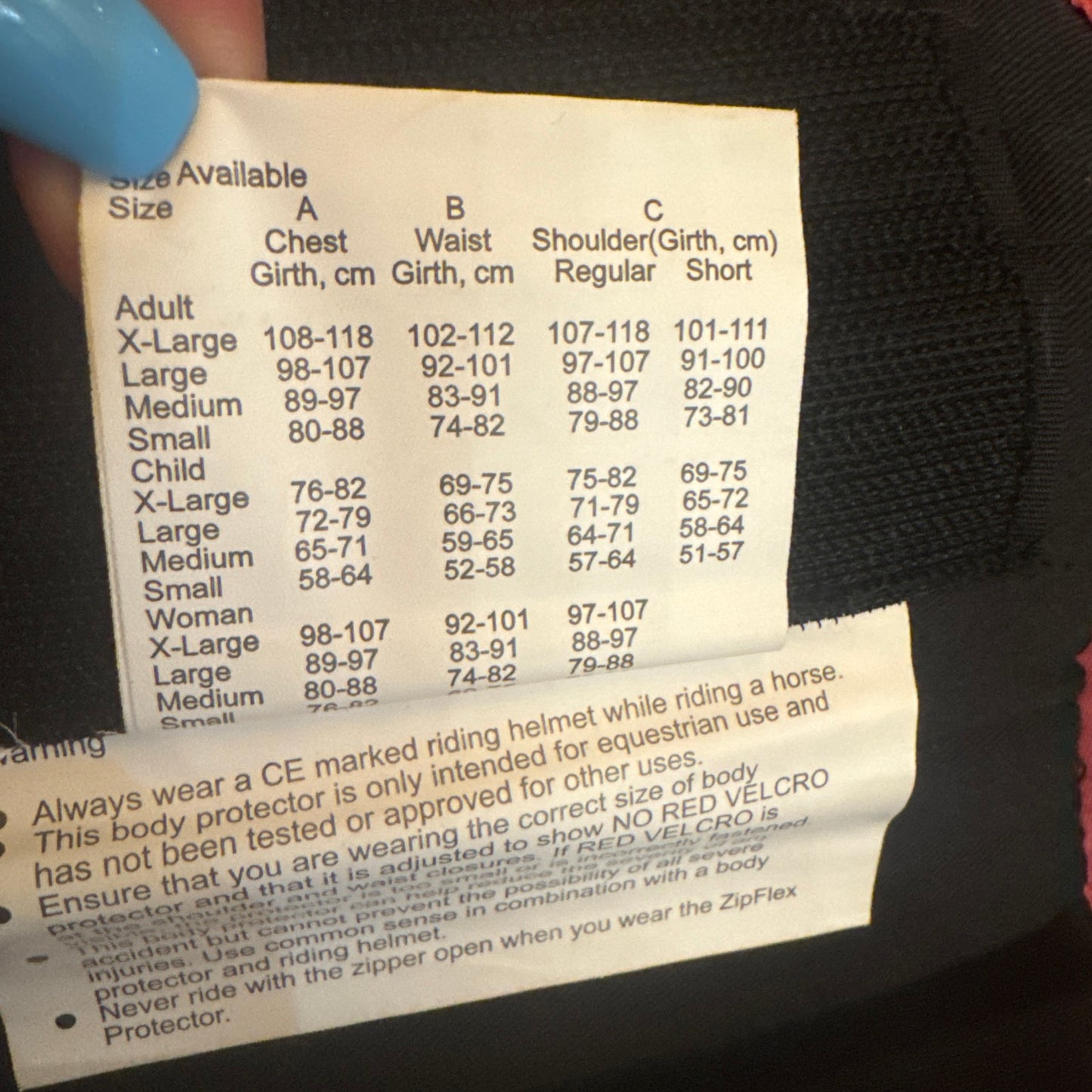 Harry Hall 2018 Childs XL Body Protector