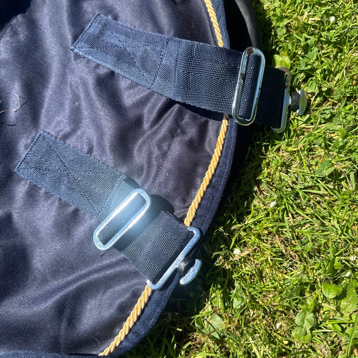 Equi Theme Navy Cotton Rug 6’6 Summer Stable Travel