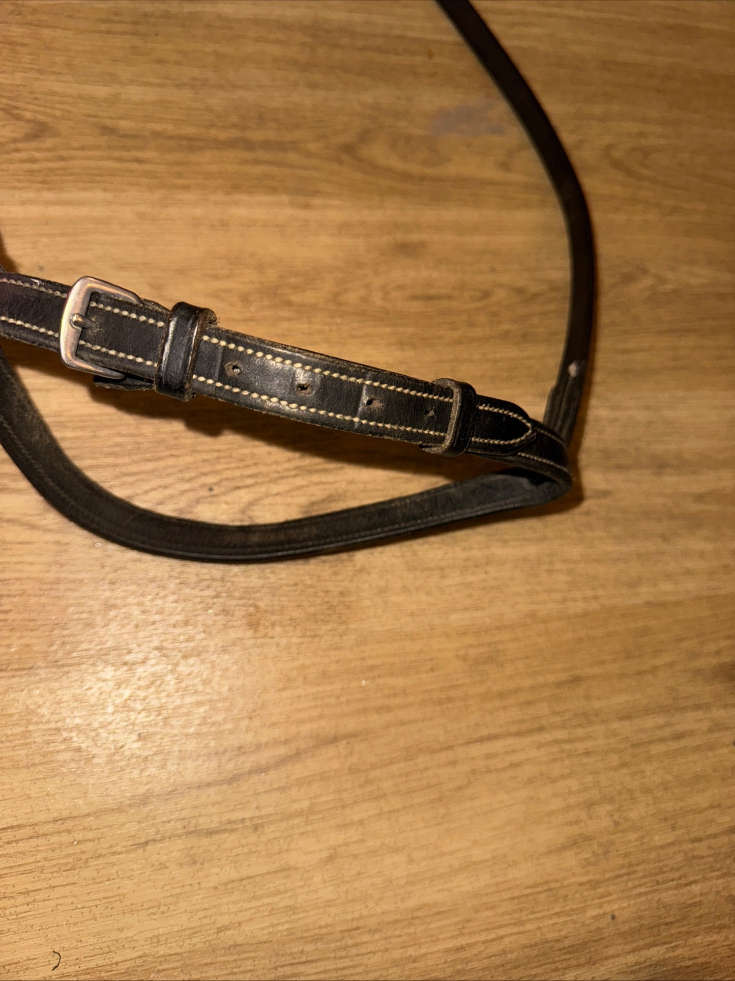 Black Fancy Stitch Pony Size Noseband #123