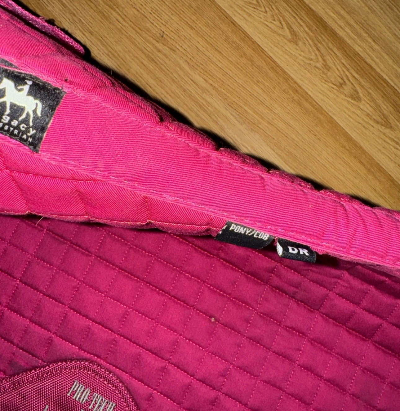 Legacy Straight Cut Pony / Cob Pink Saddle Pad - Dressage