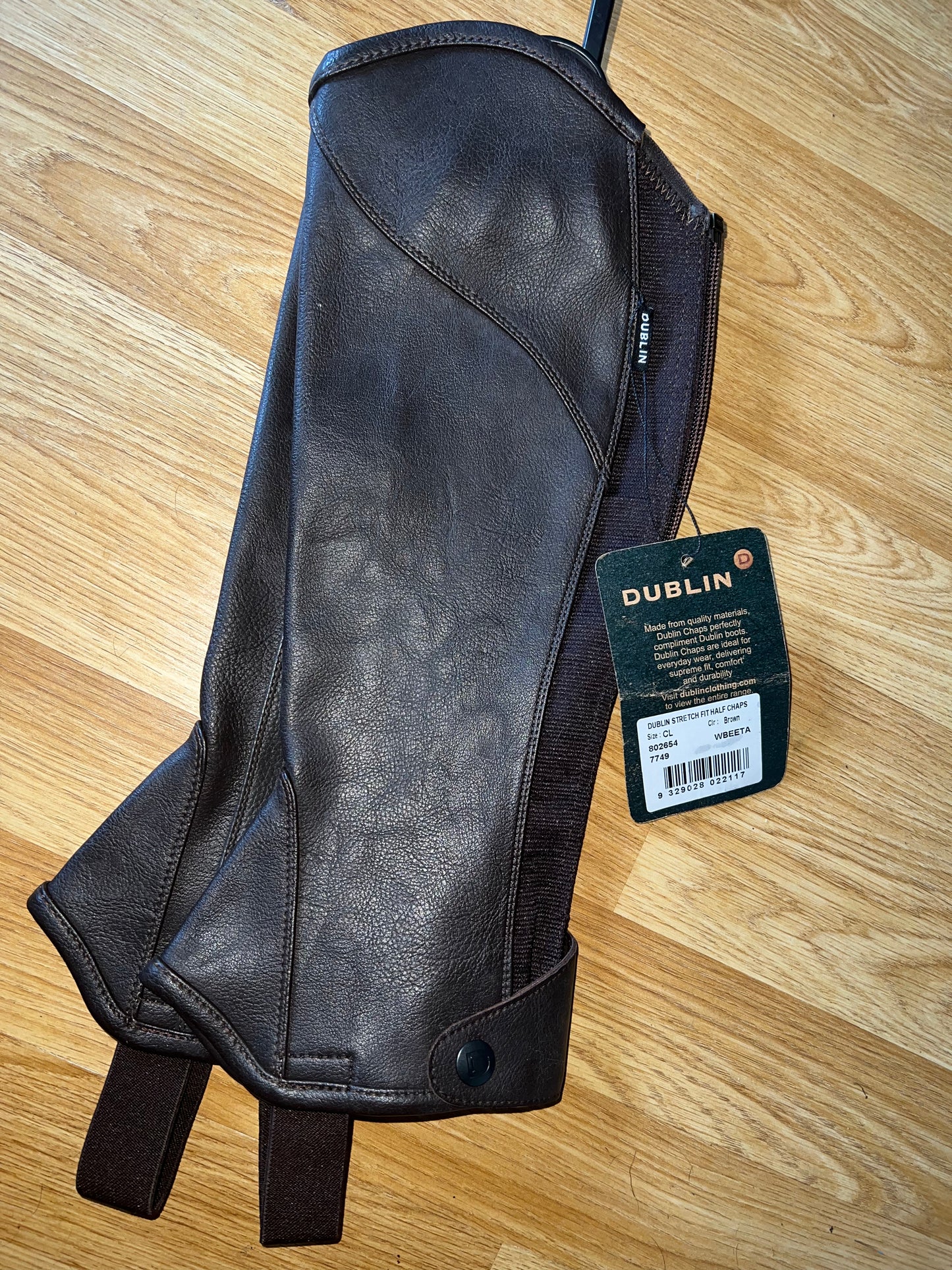 Dublin Leatherette Half Chaps - Childs Large
