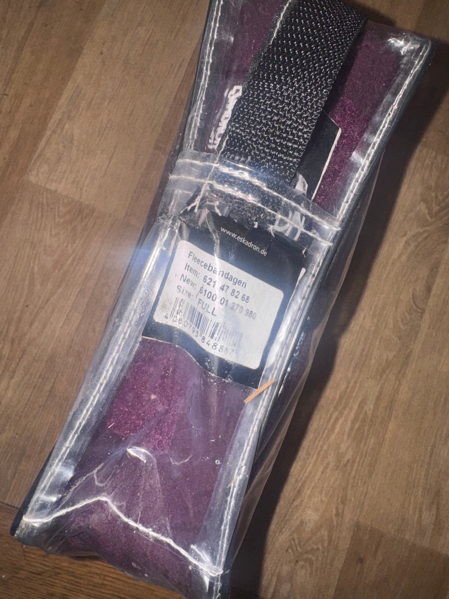 Eskadron Plum Burgandy Fleece Polo Bandages - Stable Showing Travel