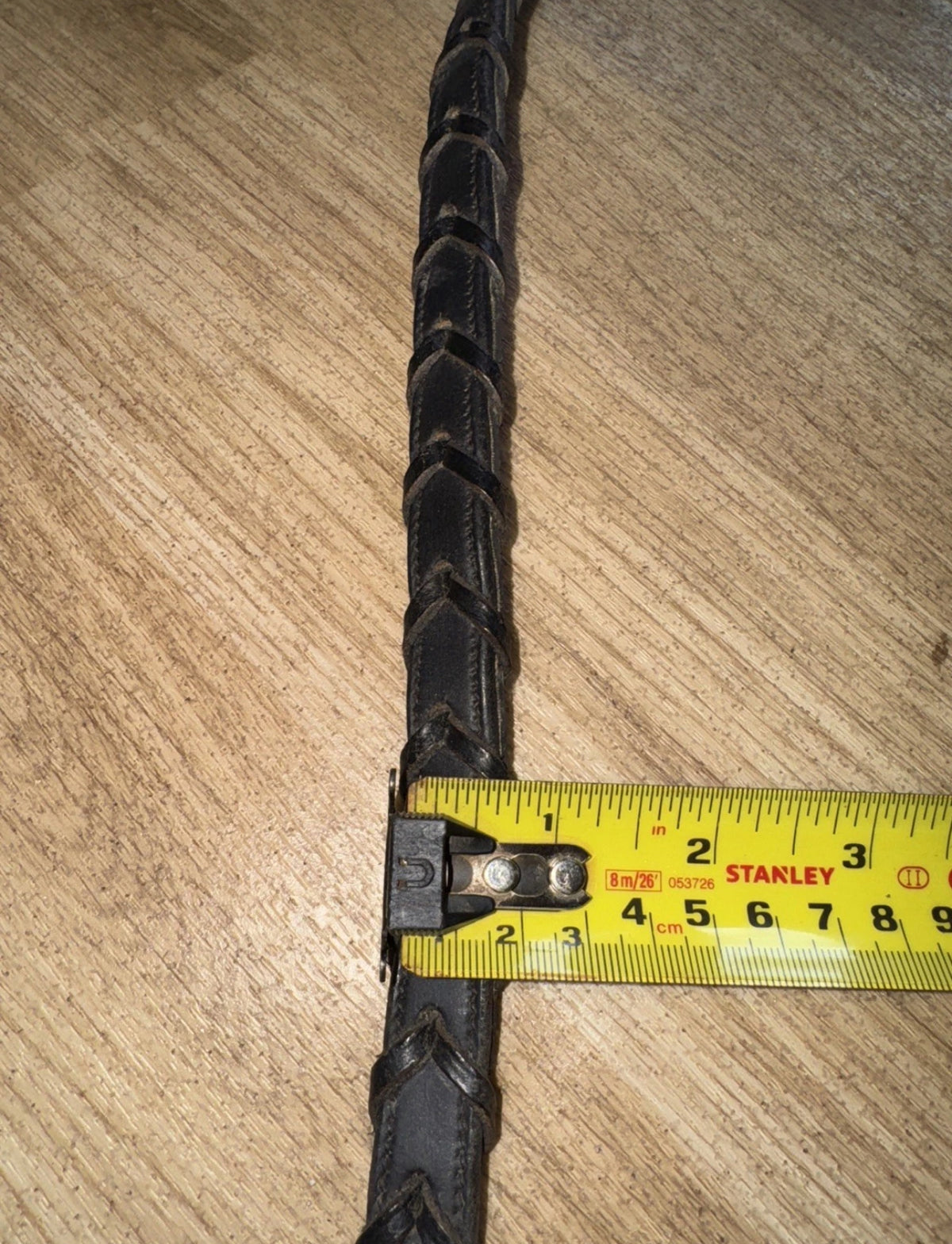 English Leather Full Size Rubber Lined Laced Reins #57 SHOW