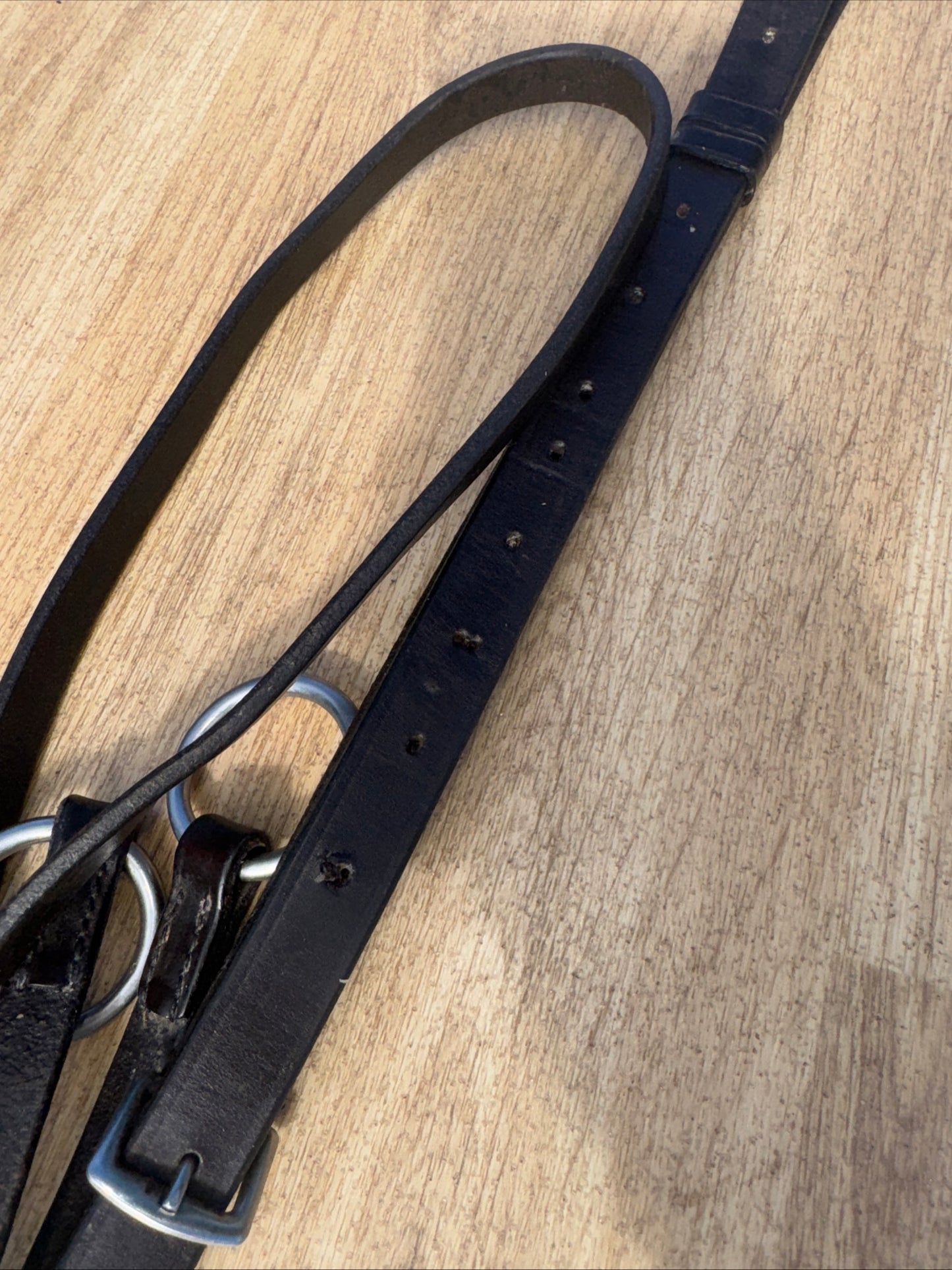 Brown English Leather Full Size Running Martingale #3