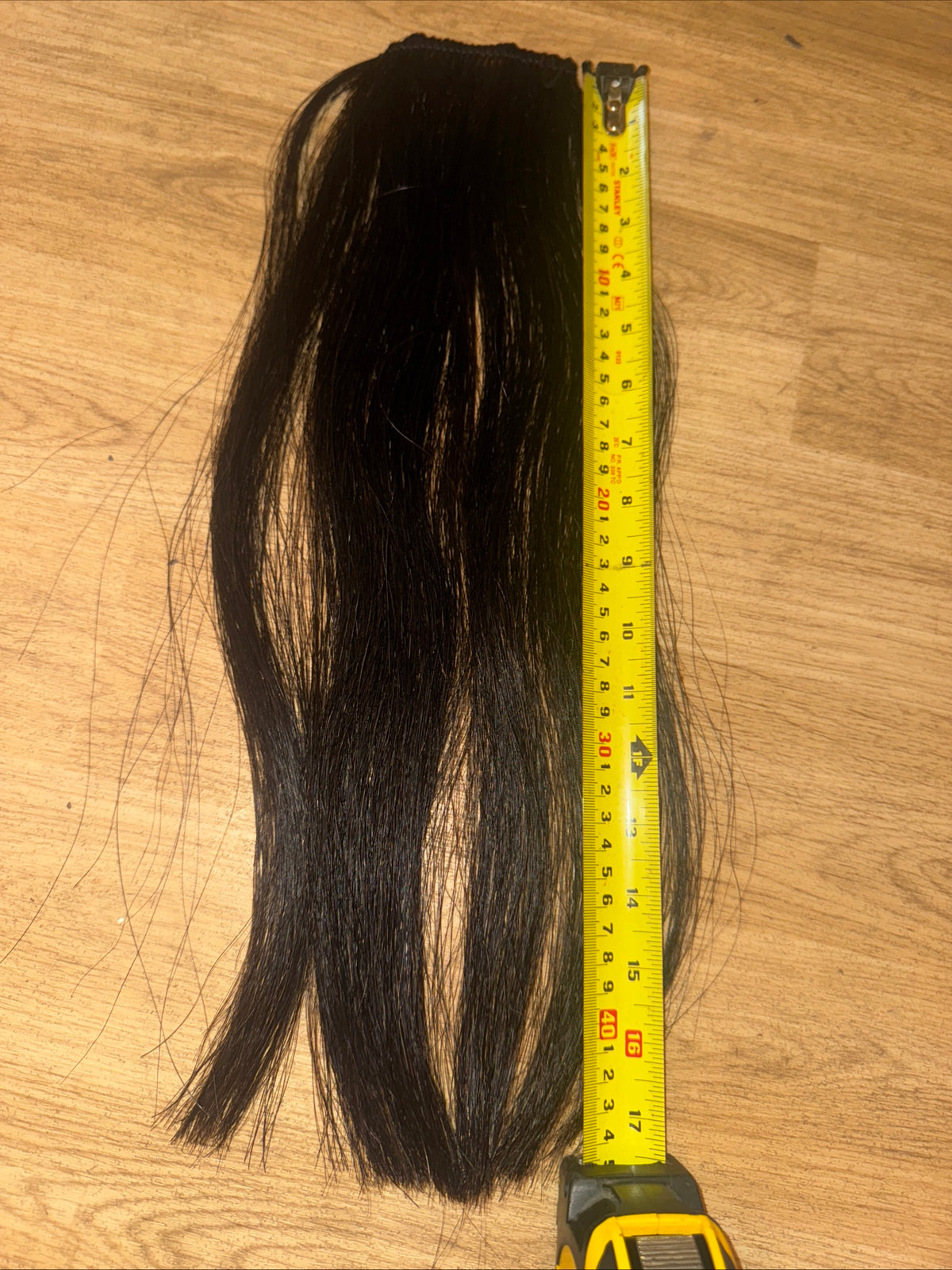 Sew In Black Mane Extension - Cover Bald Patches On The Mane - Horse Pony