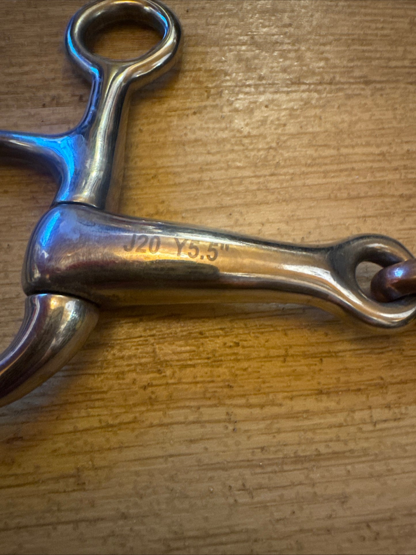 5.5” Hanging Cheek Snaffle - Copper Lozenge