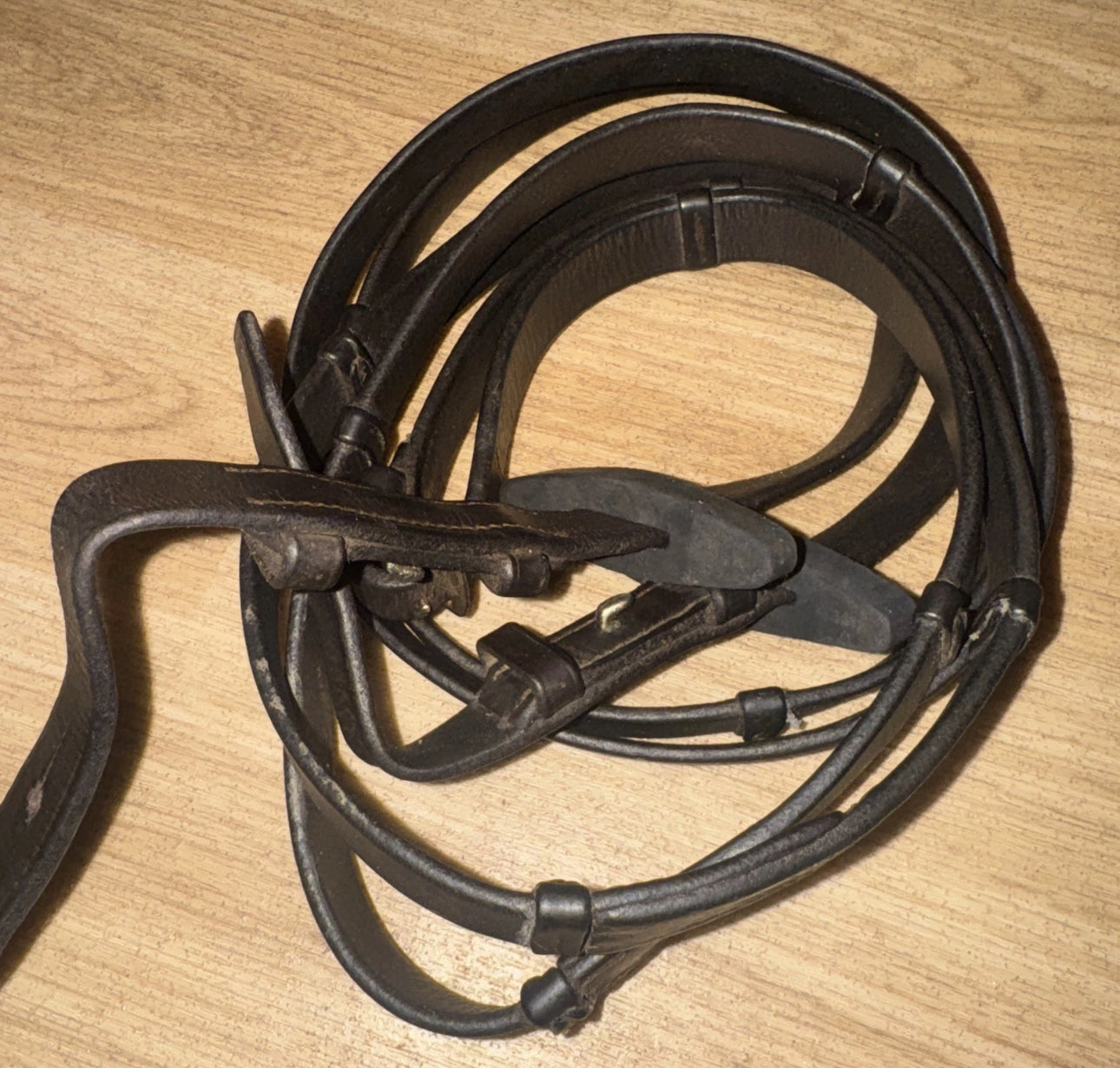 English Plain Leather Continental XF Reins #12