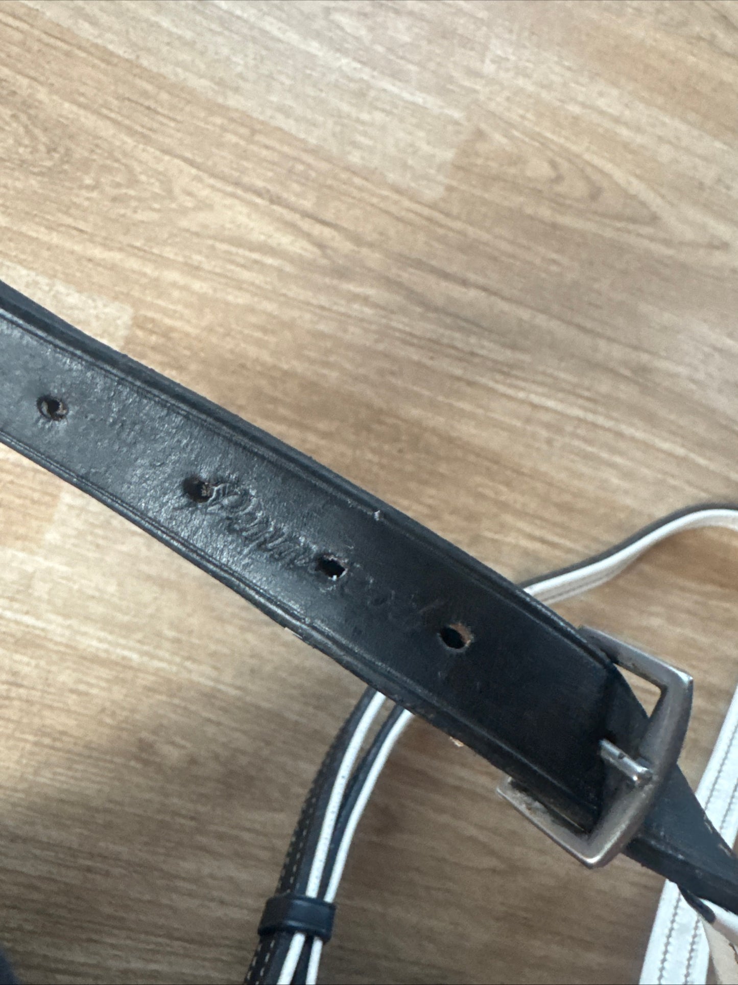 Black W/ White Padding Pony Standing Martingale #23