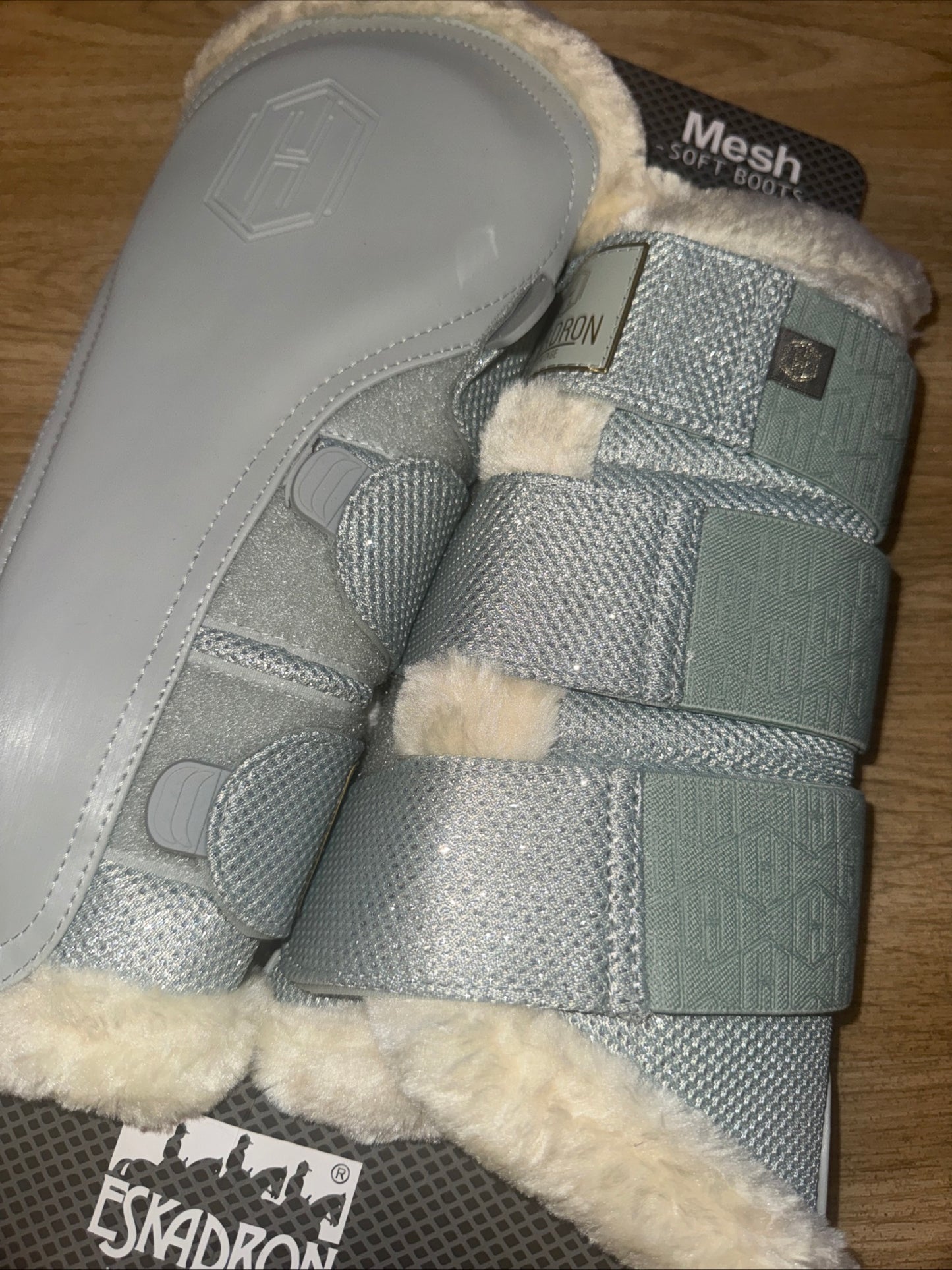 Eskadron Platinum Seasalt Faux Fur Lined Mesh Boots - Extra Full Size
