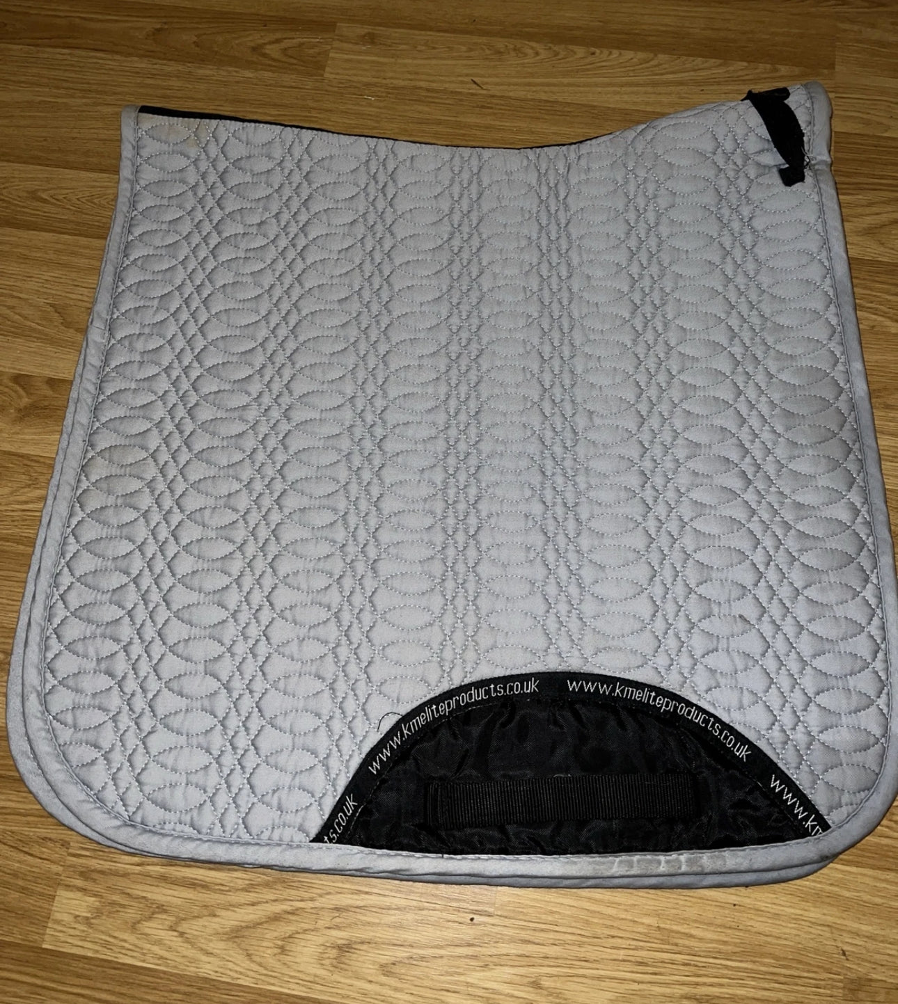 Km Elite Light Blue Full Dressage Square Saddle Pad Numnah