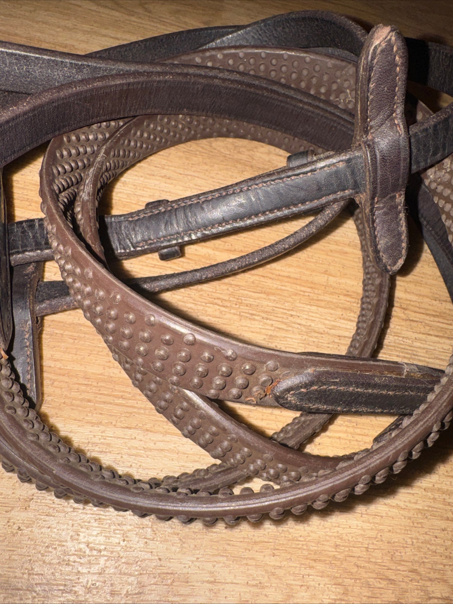 Brown Leather Horse Reins – Rubber Bio Grip – 62” XXF
#101