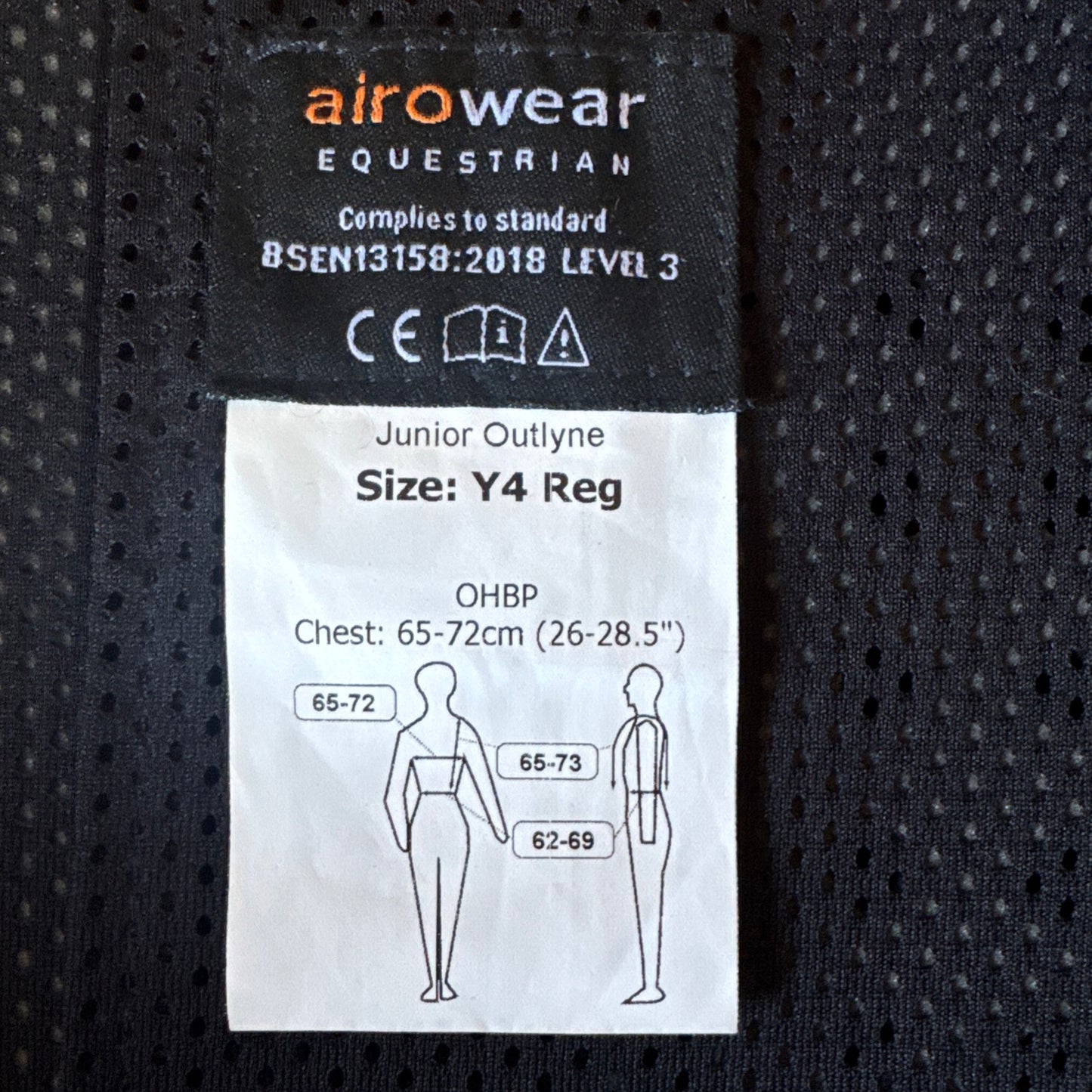 Airowear Body Protector Y4 Regular 2018 Level 3