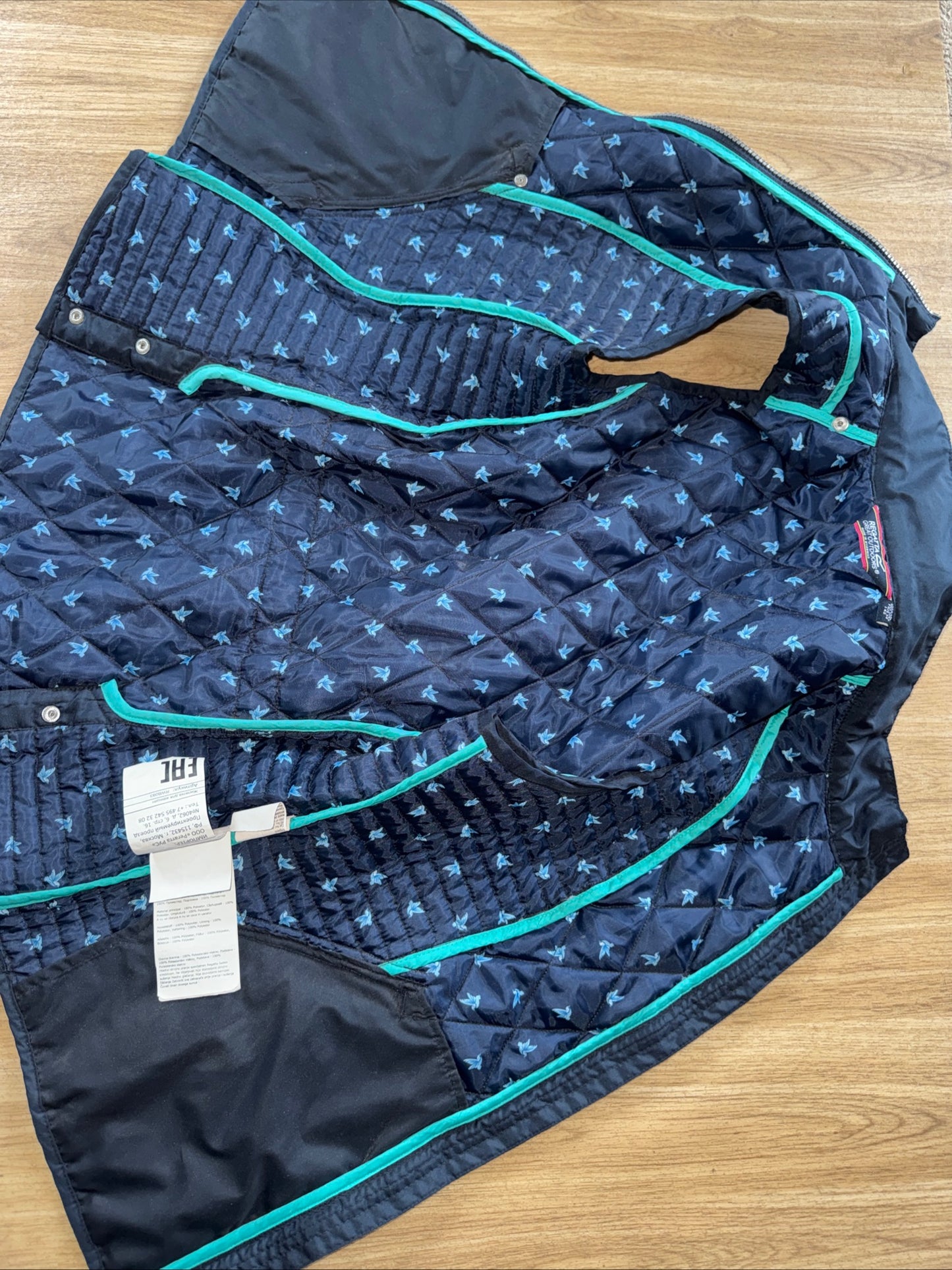 Regatta Navy Quilted Ladies Size 10 Gilet Waist Jacket Equestrian Country Dog