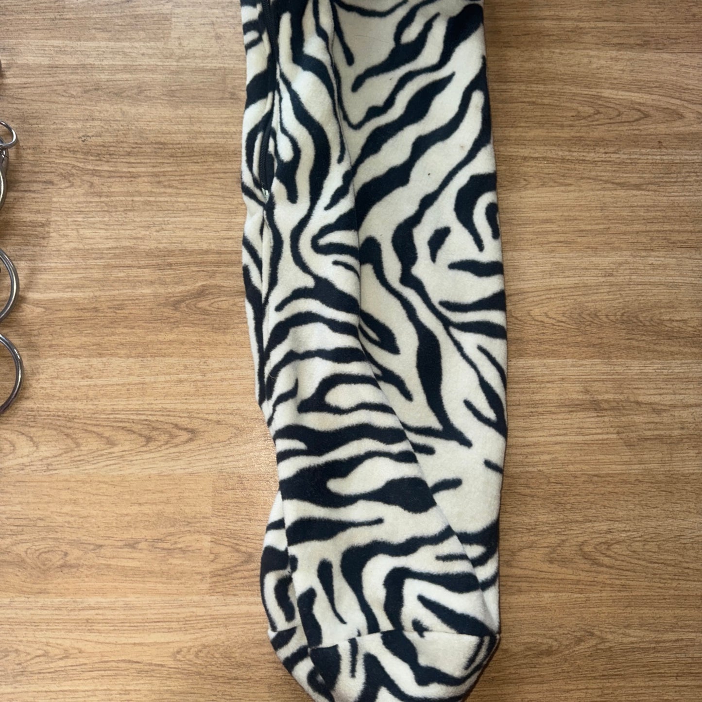 Large Zebra Fleece Bridle Bag