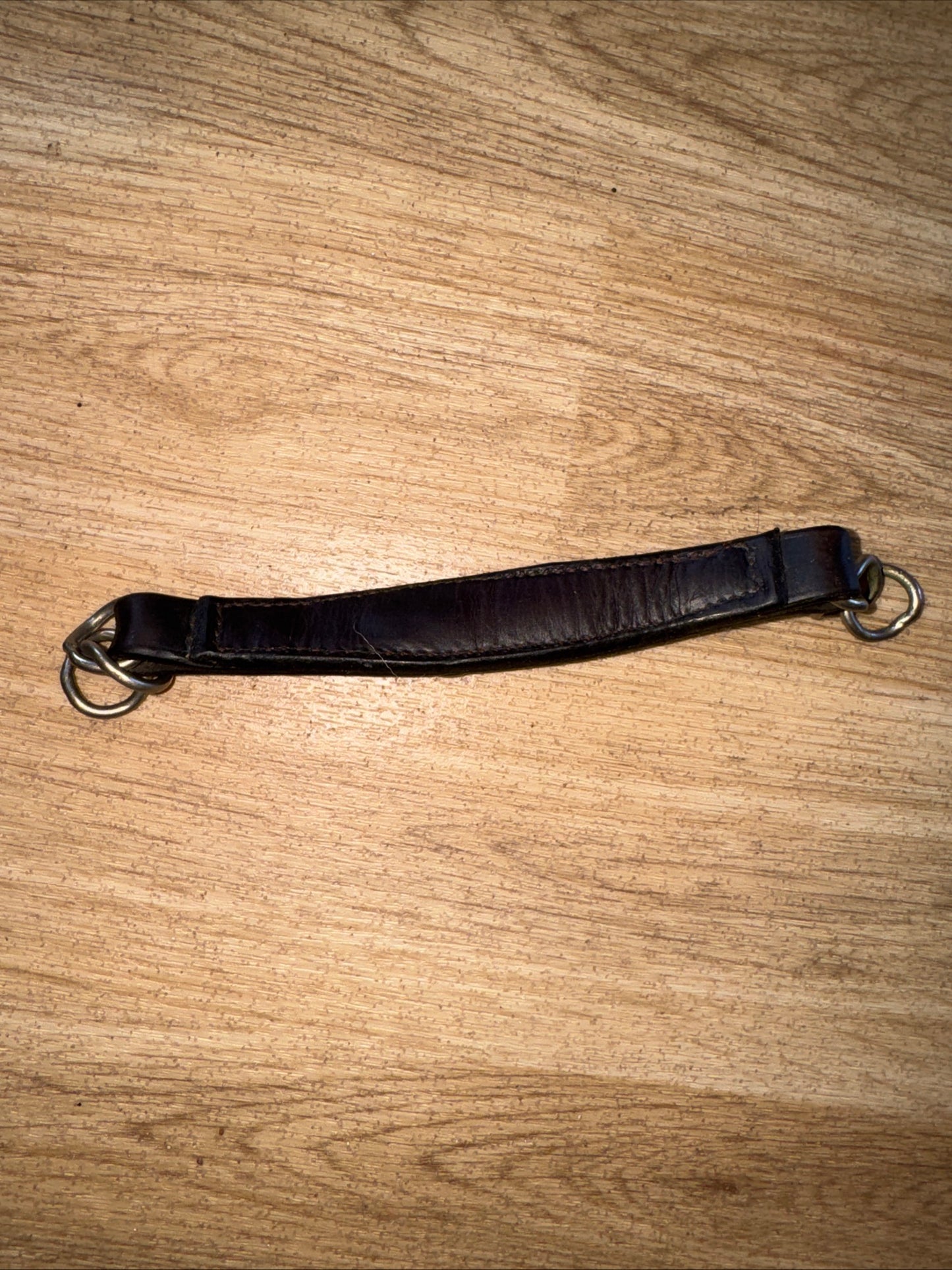 Brown English Leather Curb Chain | Double Bit Weymouth Pelham Kimblewick Show #1