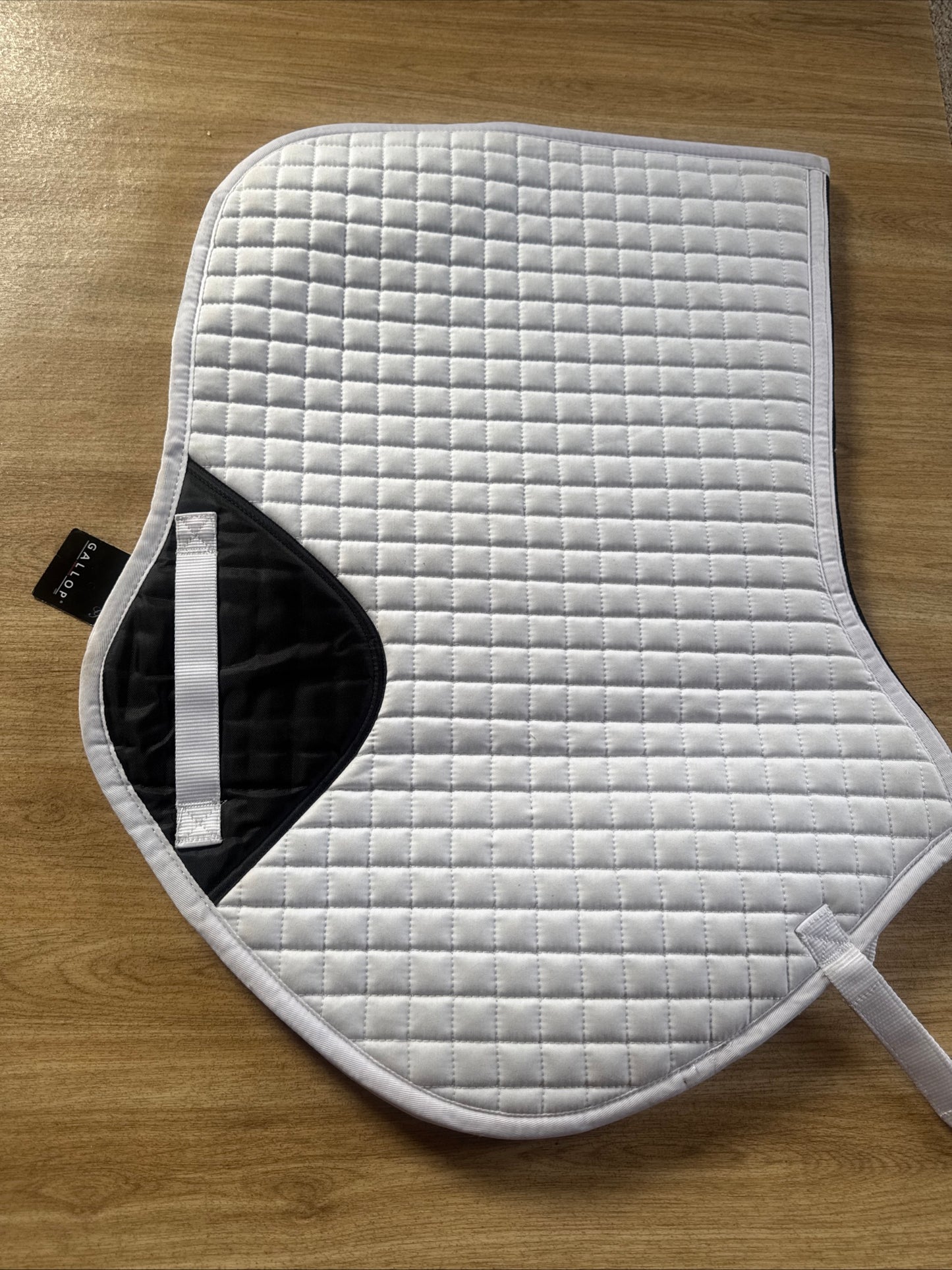 Gallop Prestige White Close Contact Saddle Pad Size Full | Horse Tack For Sale