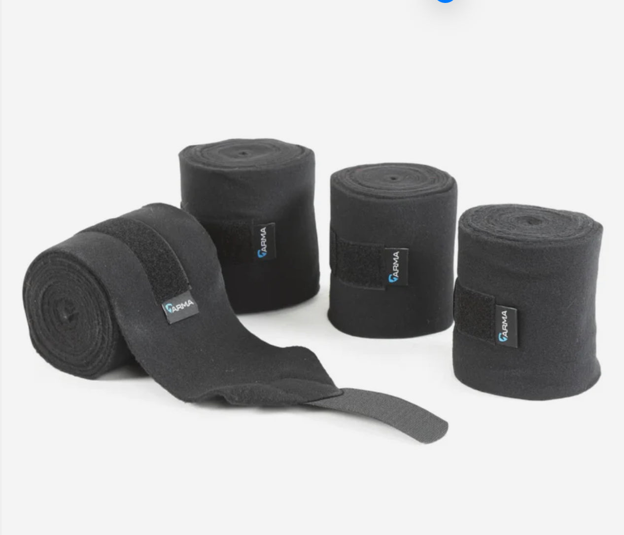 Shires Fleece Horse Bandages - Black