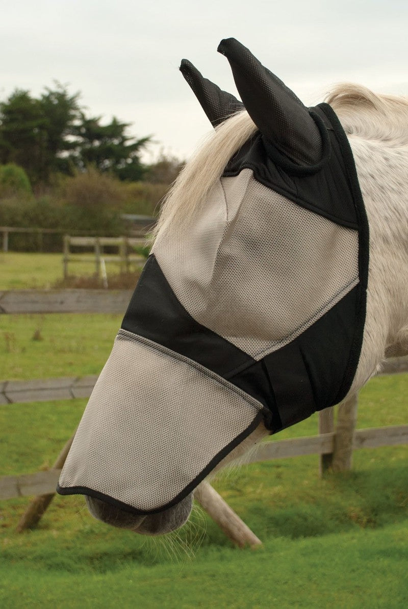 Rhinegold Fly Mask With Ear And Nose Coverage .