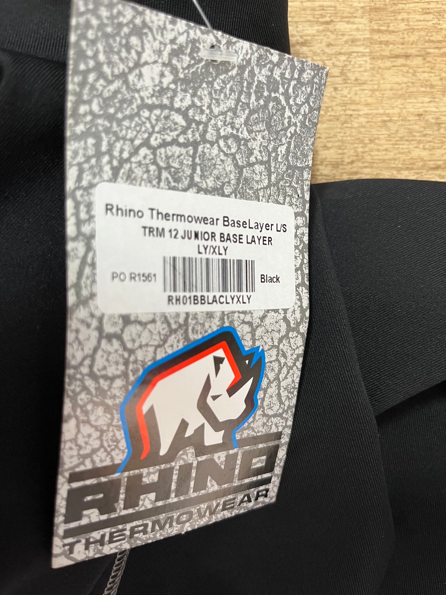 Rhino Thermowear Junior Base Layer LY / XLY Black