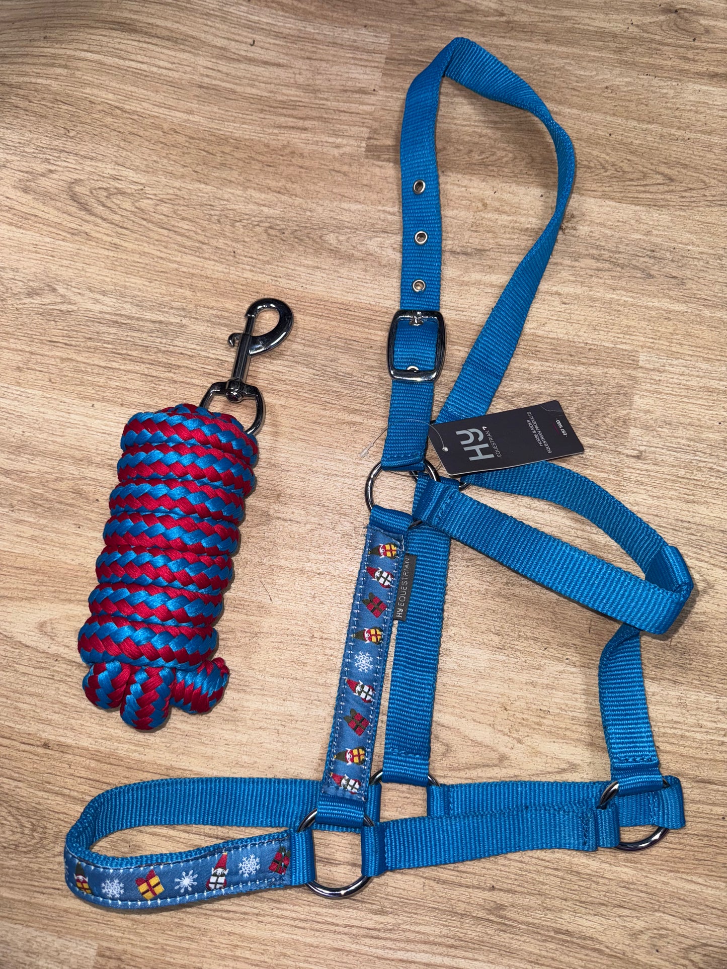 Hy Equestrian Jolly Elves Headcollar Set