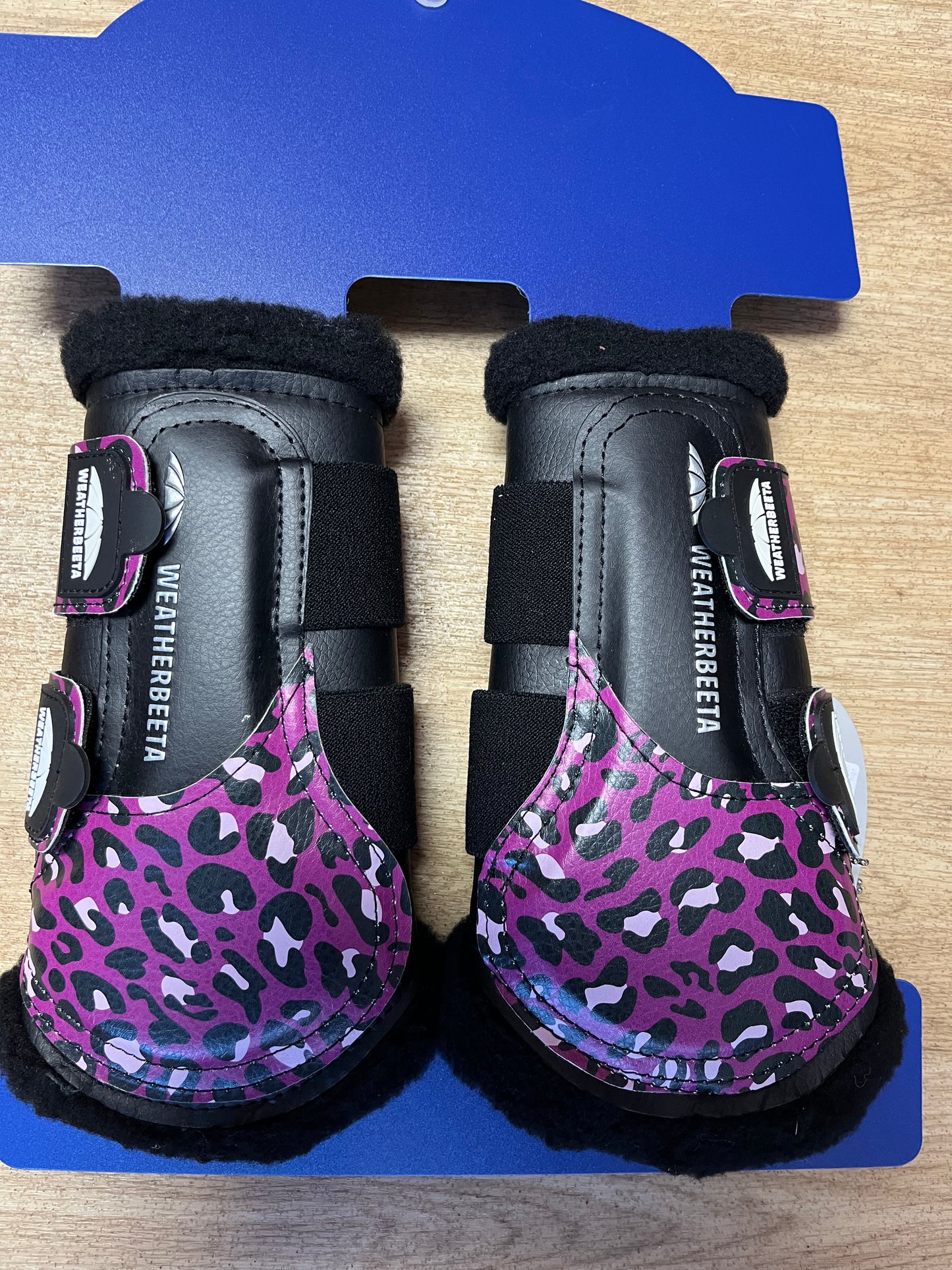 Weatherbeeta Leopard Brushing Boots - Size Pony