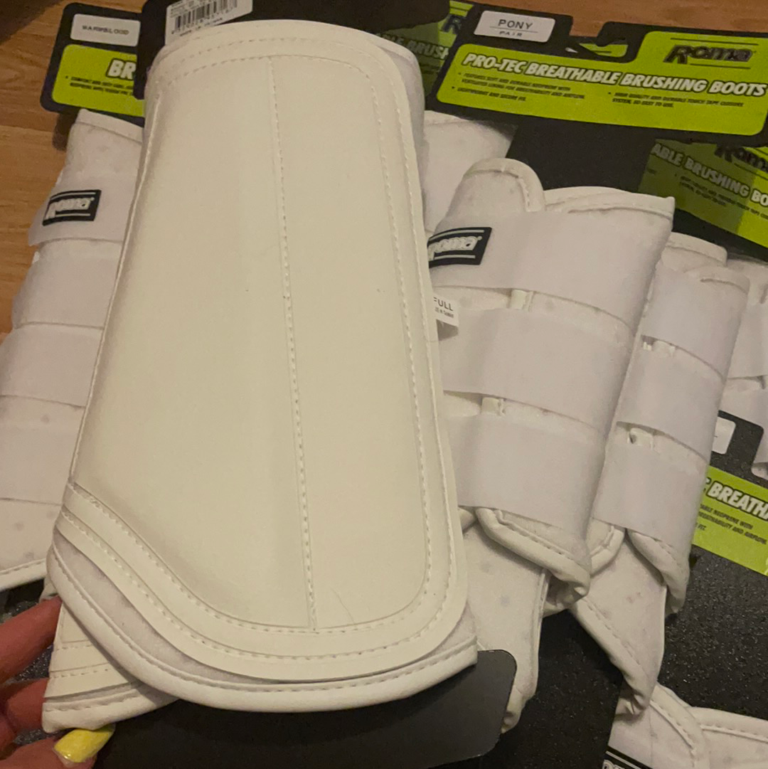 Roma Brushing Boots - White - RRP 38.00