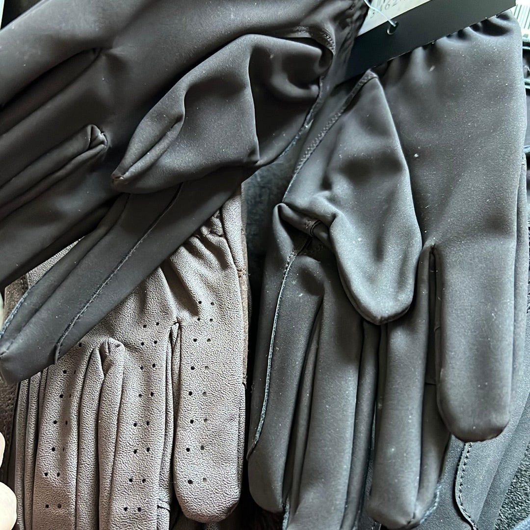Leather Look Sui Serino Riding Gloves
