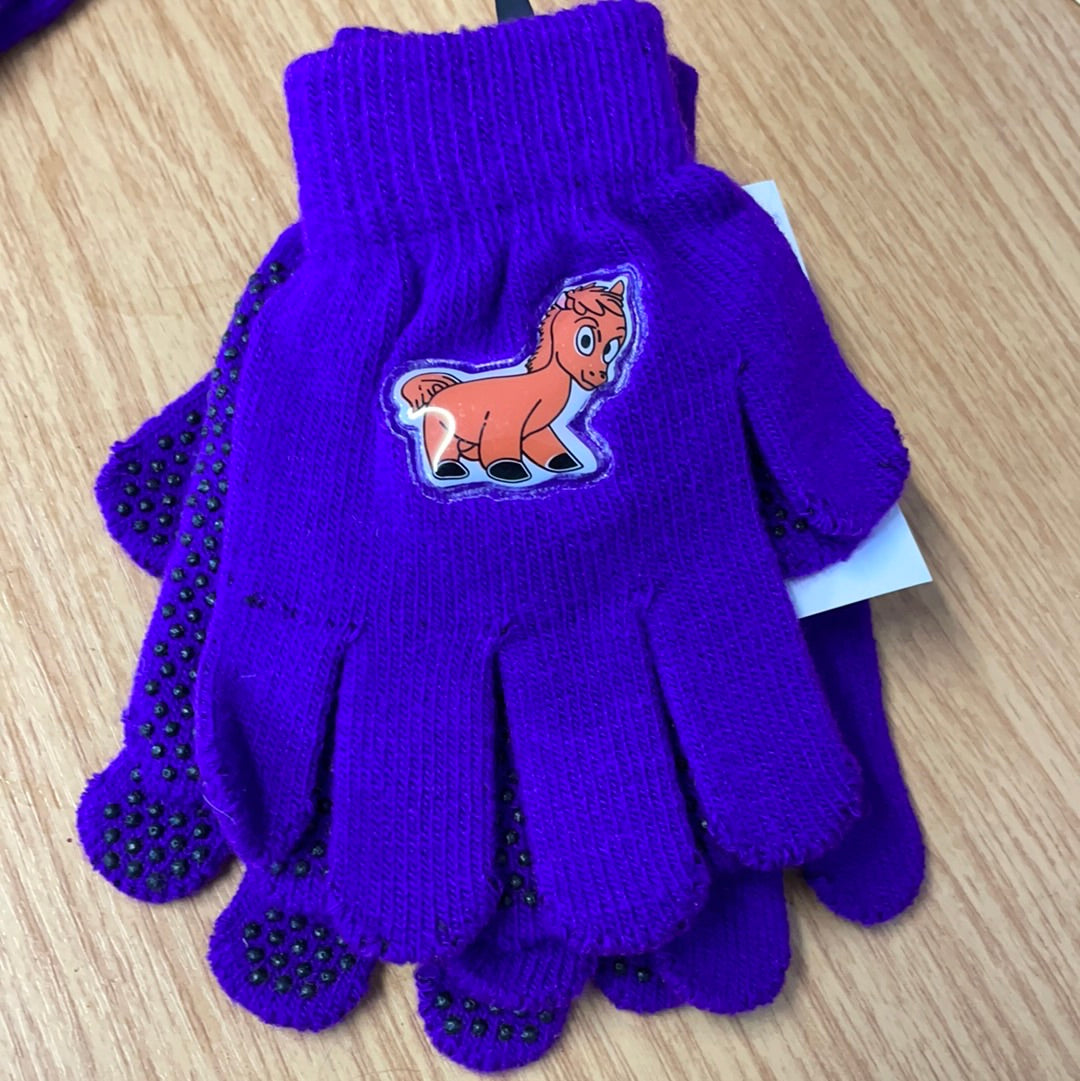 Harlequin Pony Purple Magic Gloves π§€ Childs