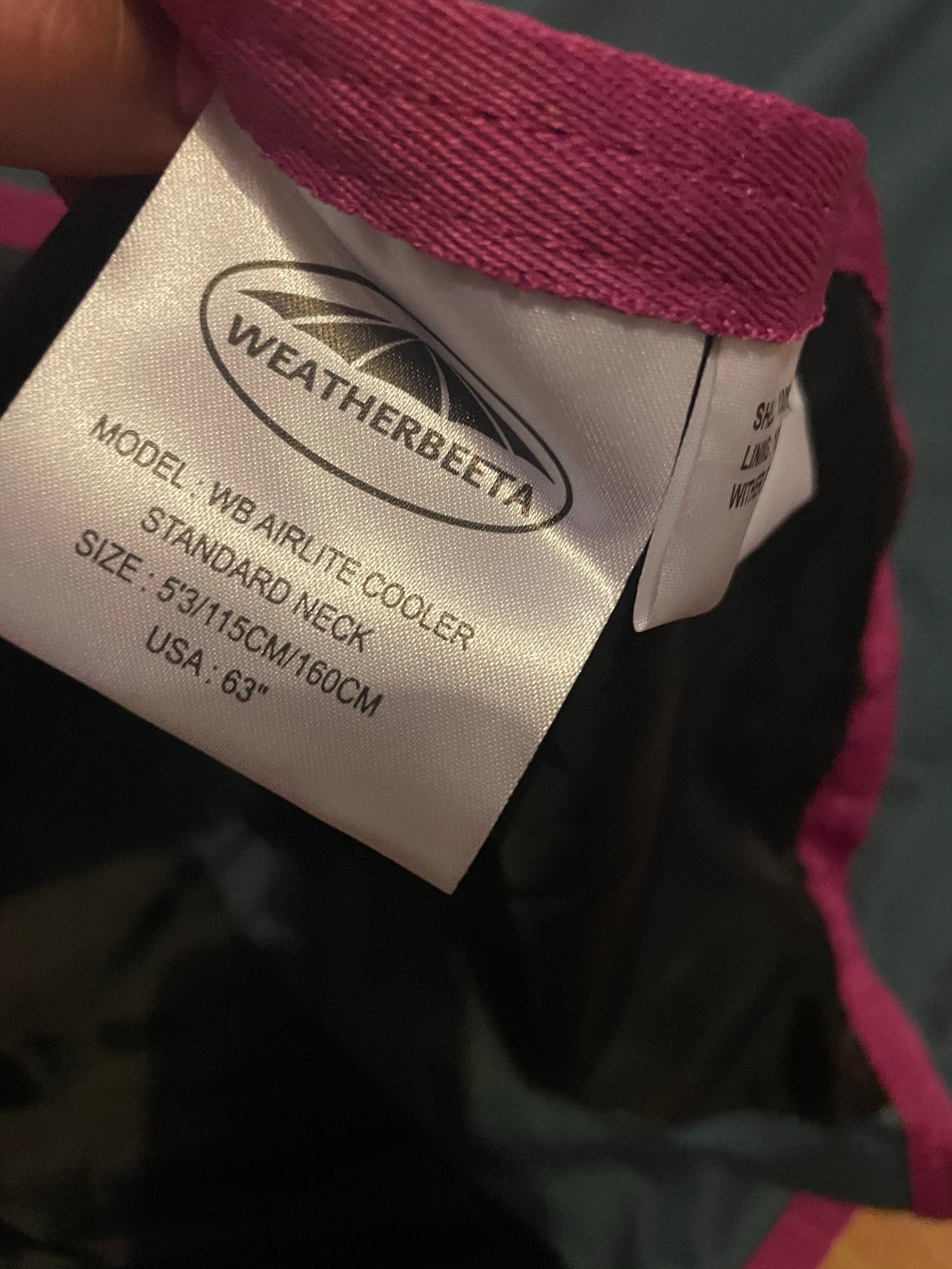 Weatherbeeta Airlite Cooler Scrim Net Rug - 4’6