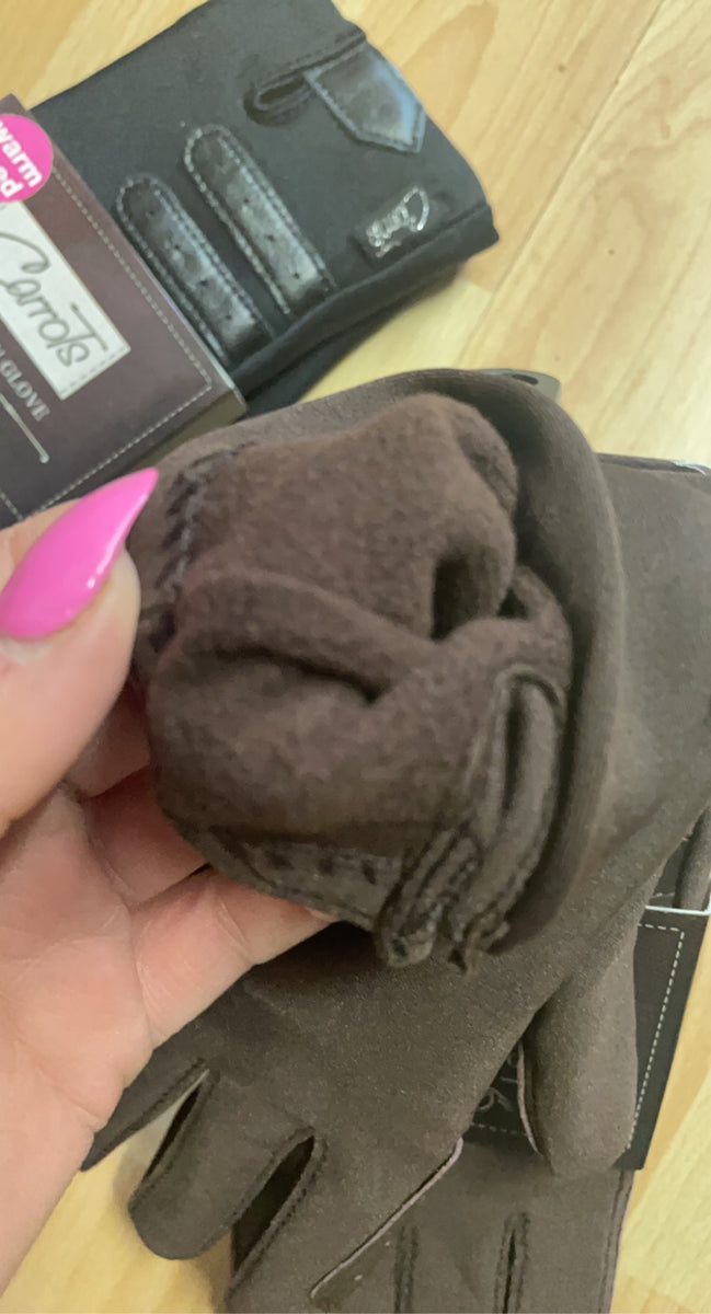 Carrots Equestrian Lined Competition Gloves Ladies One Size Nag Mad