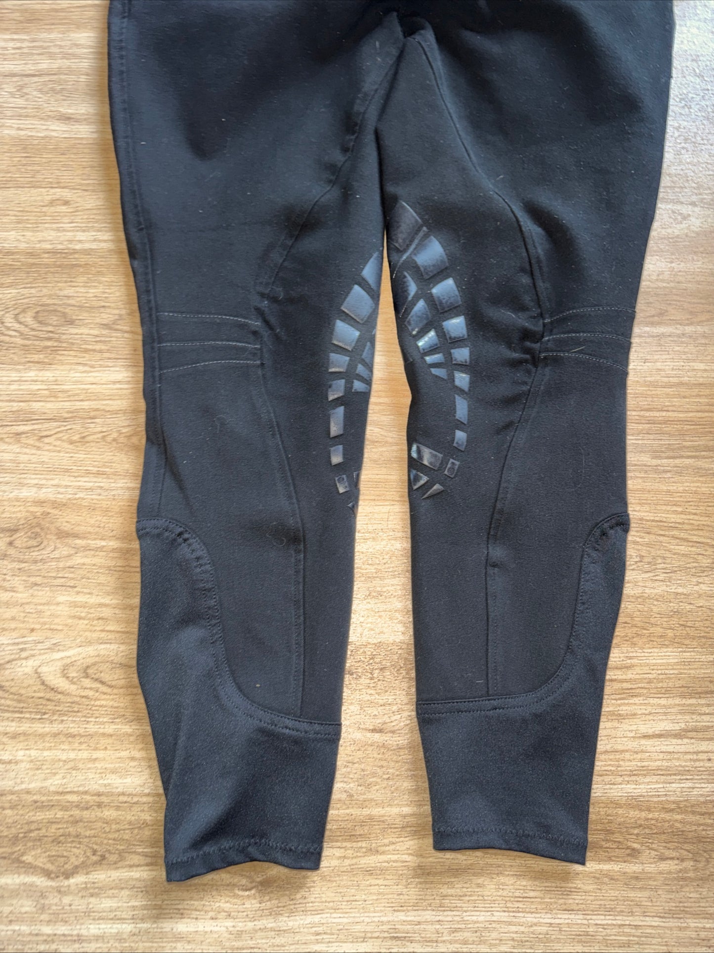 Just Togs Black Stretchy Breeches | Silicone Grip Knees | Ladies Size 16