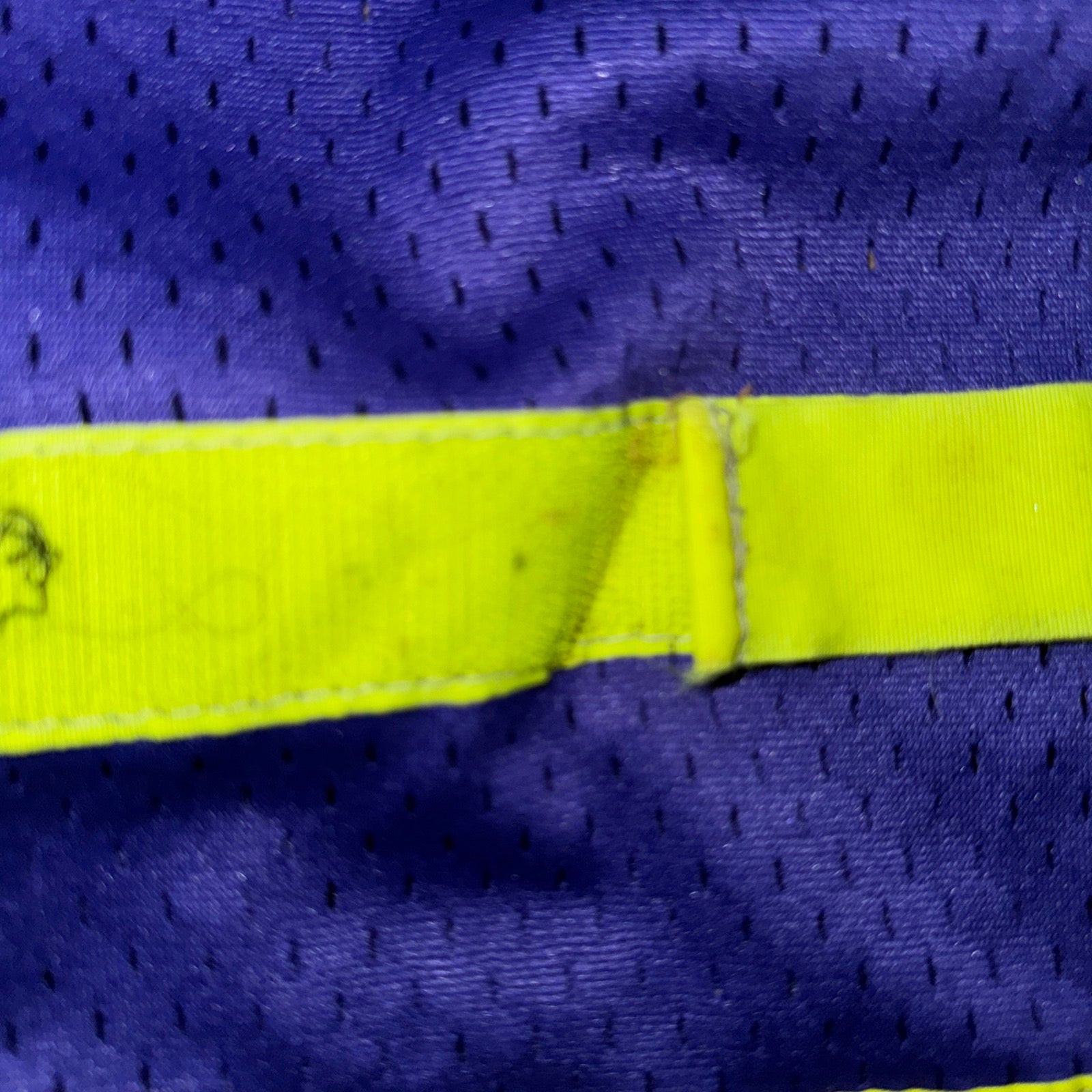 V Bandz Purple Yellow Reflective Hi Viz Vest Tabard - Large Ladies