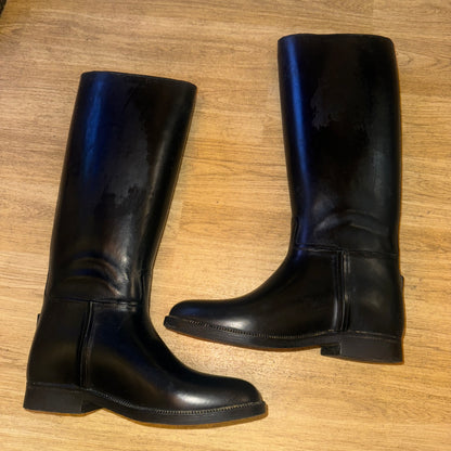 Harry Hall Long Rubber Riding Boots - Size 40 - 6 6.5 Winter Lined