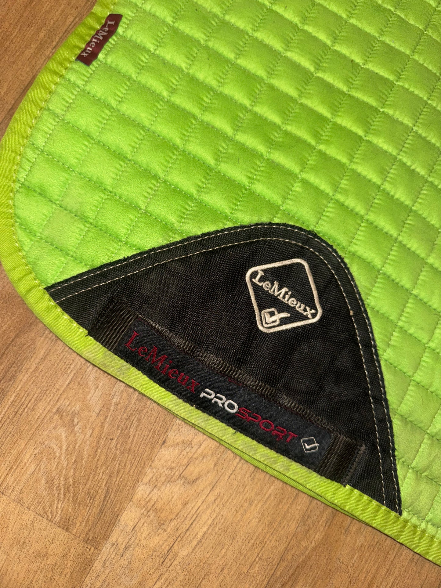 Lemieux Lime Green Dressage Square Saddle Pad | Size Large