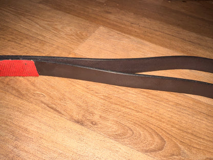 English Leather Havana Two Fold Girth 42” Pony Showing Show Ring Working Hunter