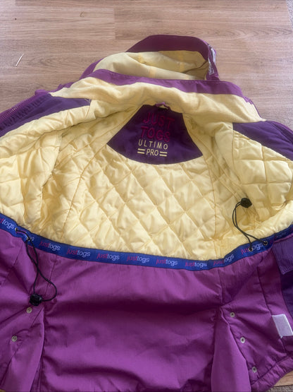 Just Togs Purple Warm 11/12 Yrs Horse Riding Jacket Coat | Second Hand Rider