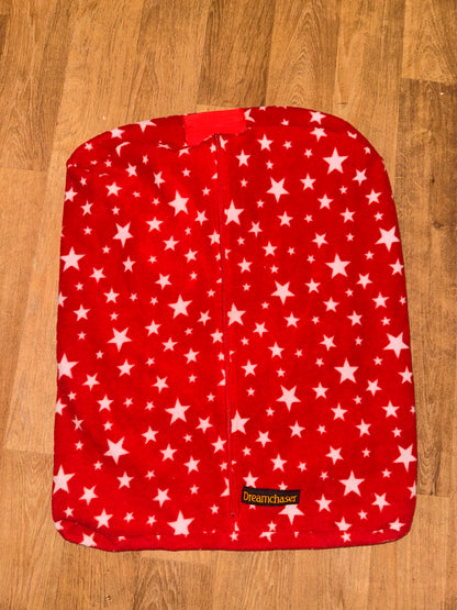Dreamchaser Red Fleece Stars Show Tweed Jacket Protective Cover - Childs Size