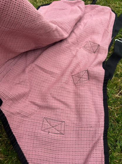 3’3  Waffle Pink Rug  Stable Cooler Travel Before Shows Mini Shetland Pony Foal