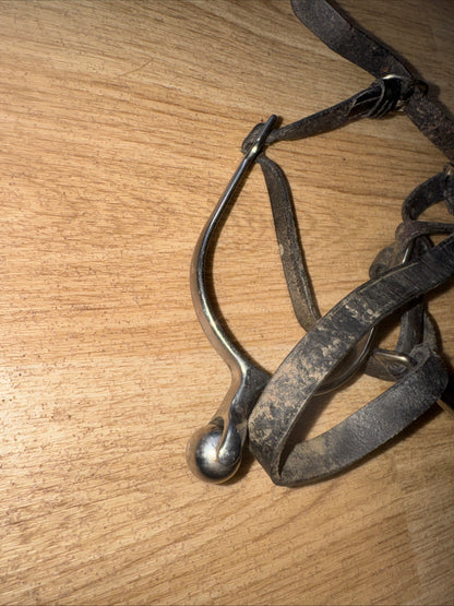 Roller Ball Ladies Spurs With Leather Spur Straps | Second Hand Horse Rider #113