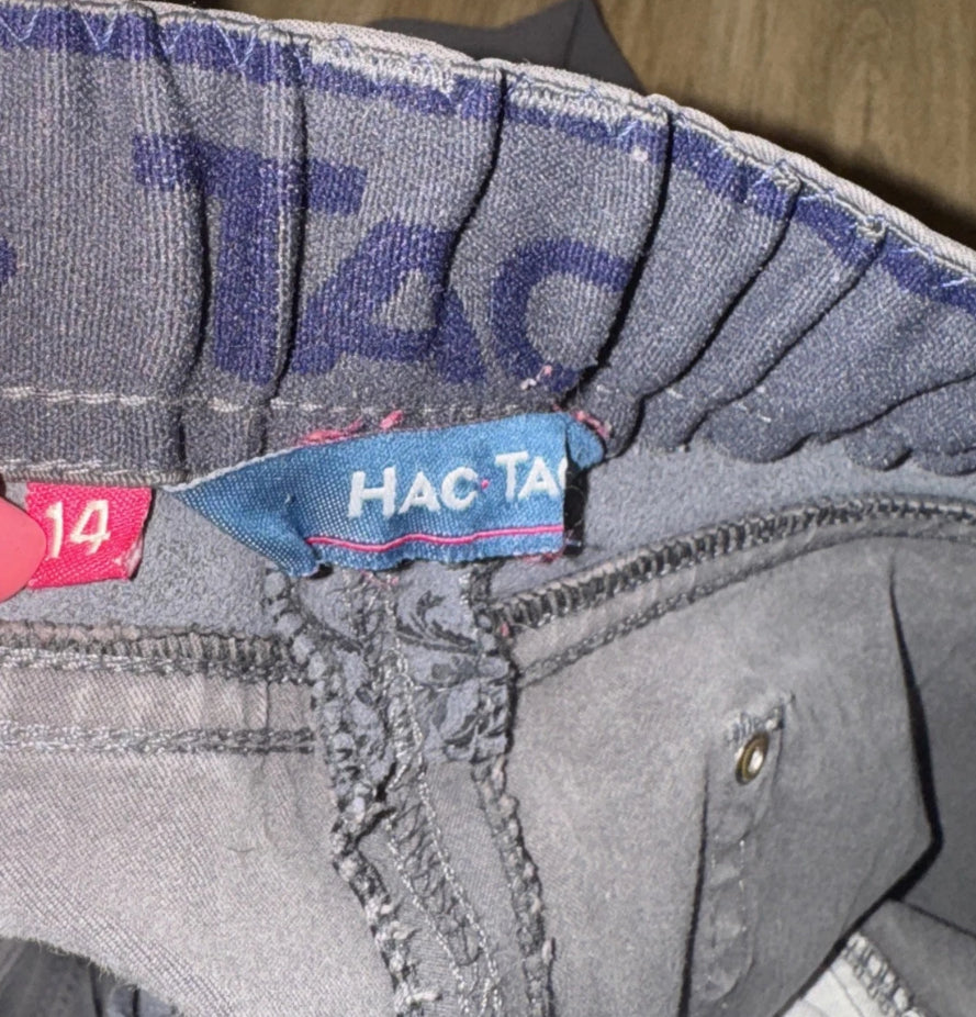 Hac Tac Scroll Seat Grey Breeches 28” 30”
